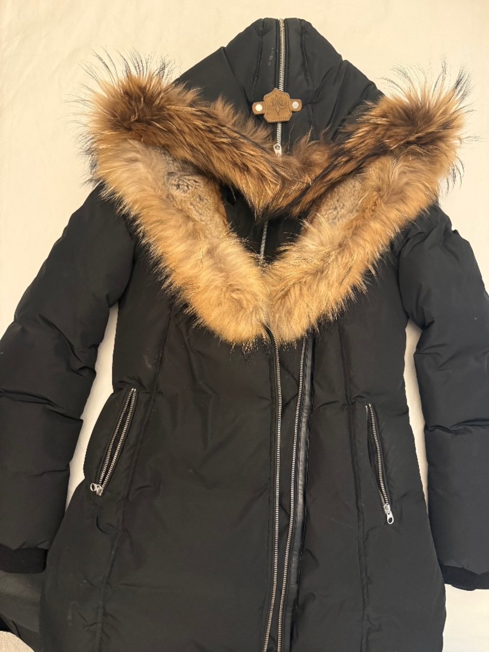 Mackage Montreal Black Down Fur Parka | Full Fur Lined Hood | Luxury Winter Coat